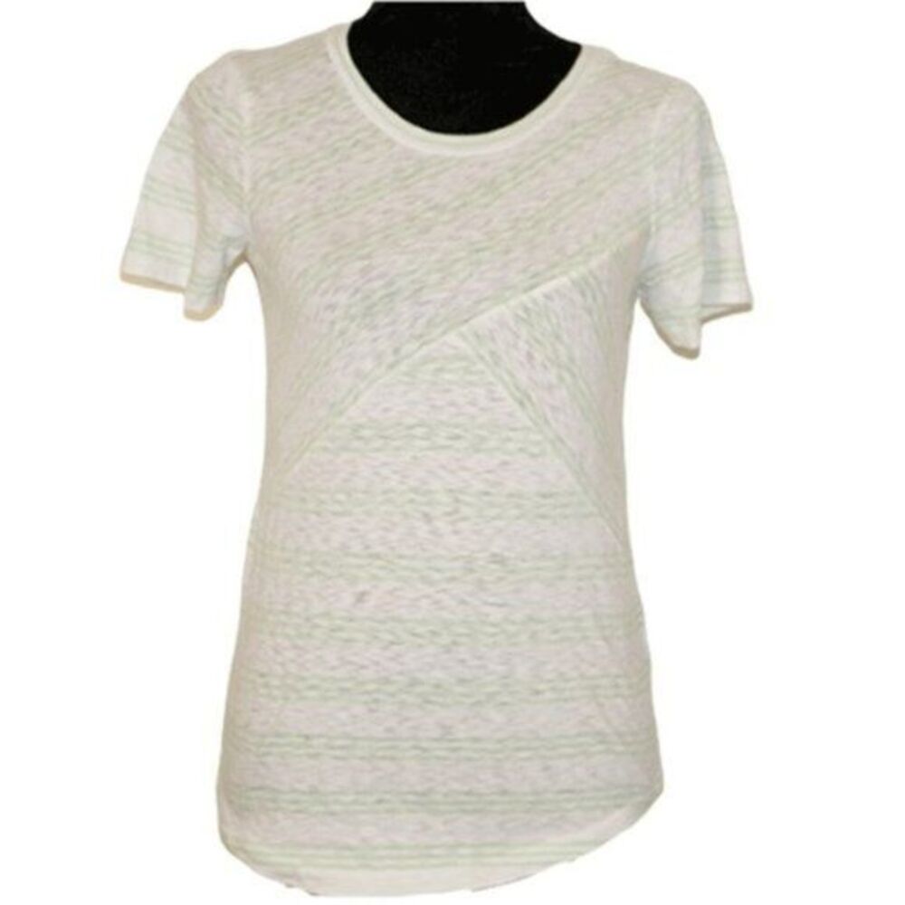 J Crew Cross Stripped Tee Shirt Size XS